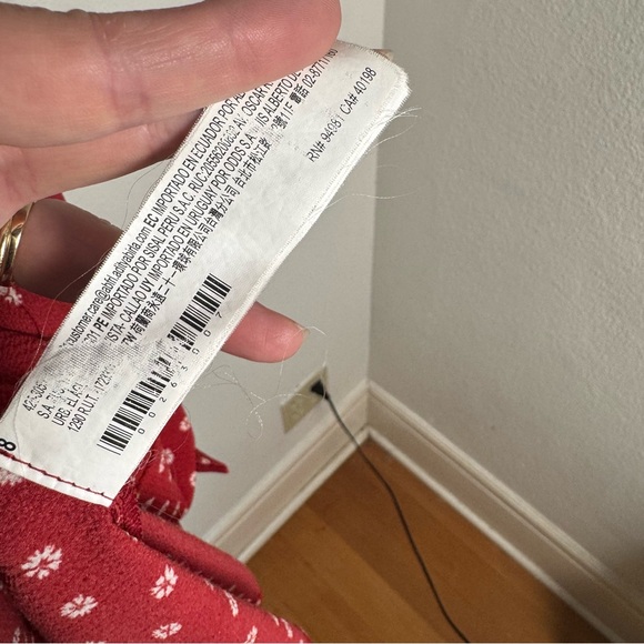 Forever 21 Red Floral Pattern mini dress 00s Style Y2K‎ grunge - Picture 4 of 9